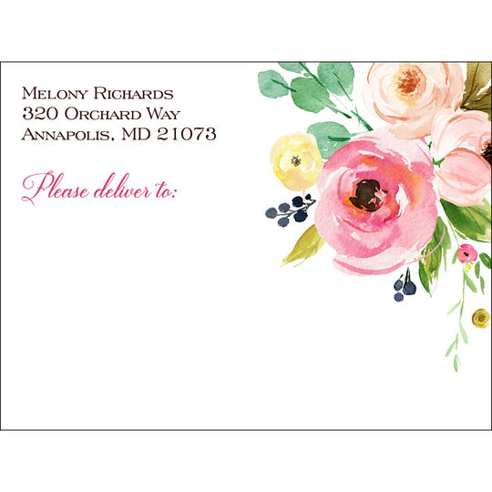 Rose Bunch Shipping Labels